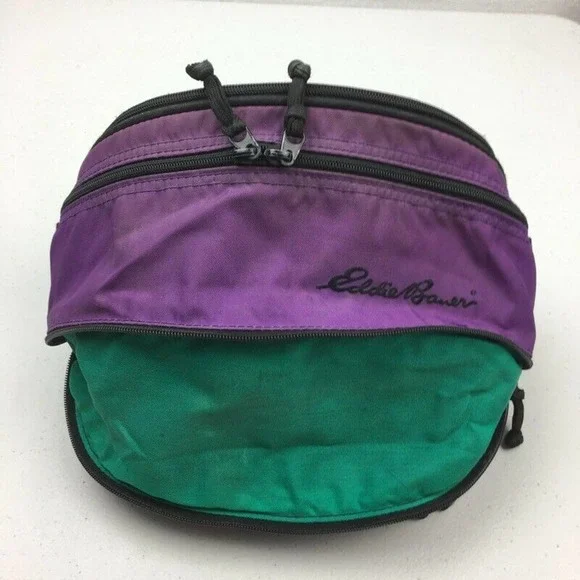 Eddie Bauer Belt Bum Bag Fanny Pack Purple Vintage - Picture 3 of 8